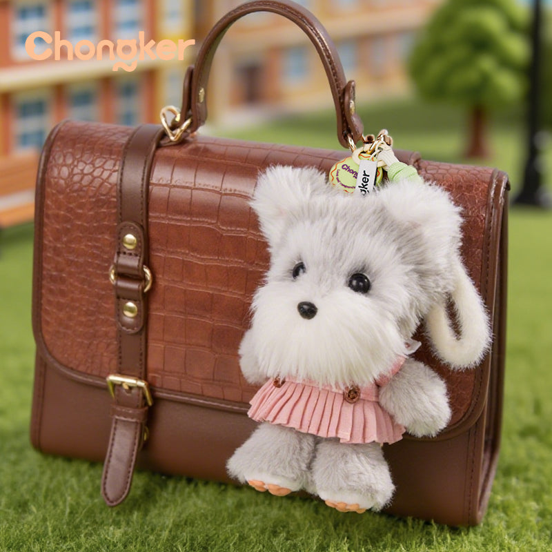 Gray Schnauzer Dog Charm- Kawaii Puppy Charm for Teens