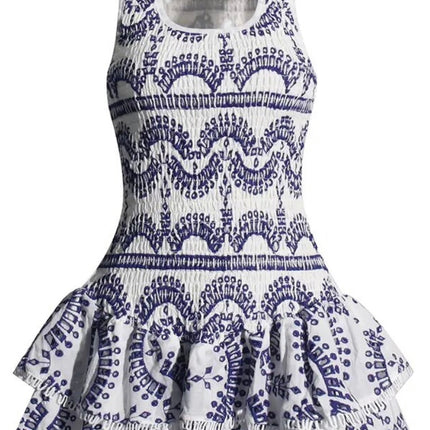 Jessica Bara Vaira Ruffle Mini Dress