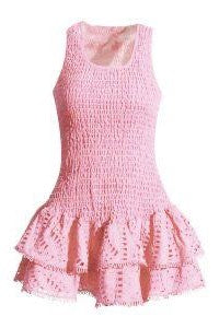 Jessica Bara Vaira Ruffle Mini Dress