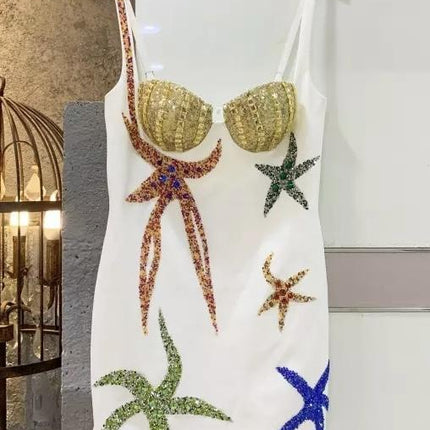 Jessica Bara Augustine Starfish Sequin Mini Dress