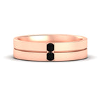 14k Rose Gold / Black Diamond / Lab Grown