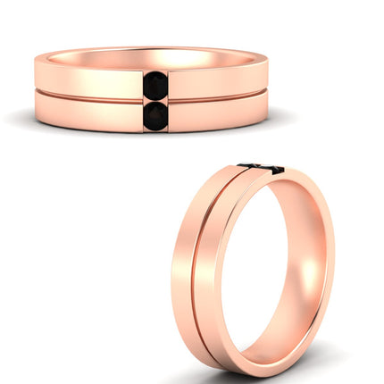 Mens 2 Stone Band