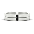 14k White Gold / Black Diamond / Lab Grown