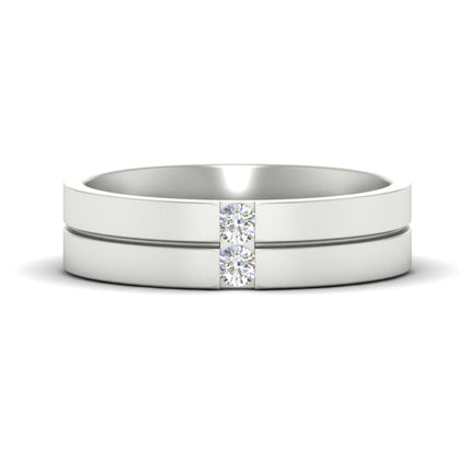 Mens 2 Stone Band