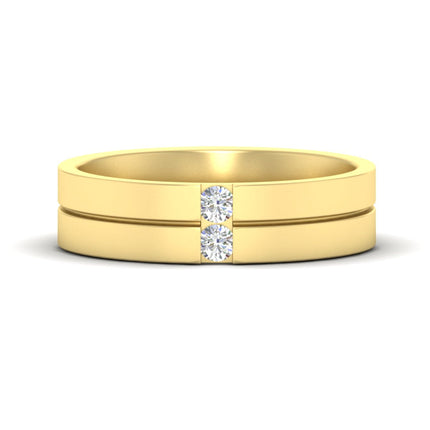 Mens 2 Stone Band