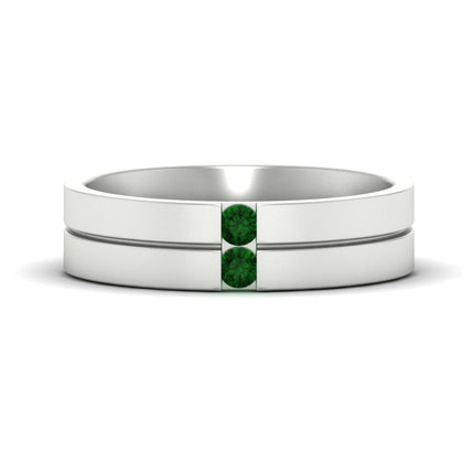Mens 2 Stone Band