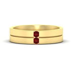 14k Yellow Gold / Ruby / Lab Grown