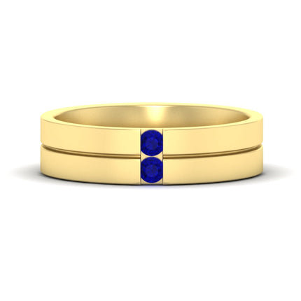 Mens 2 Stone Band